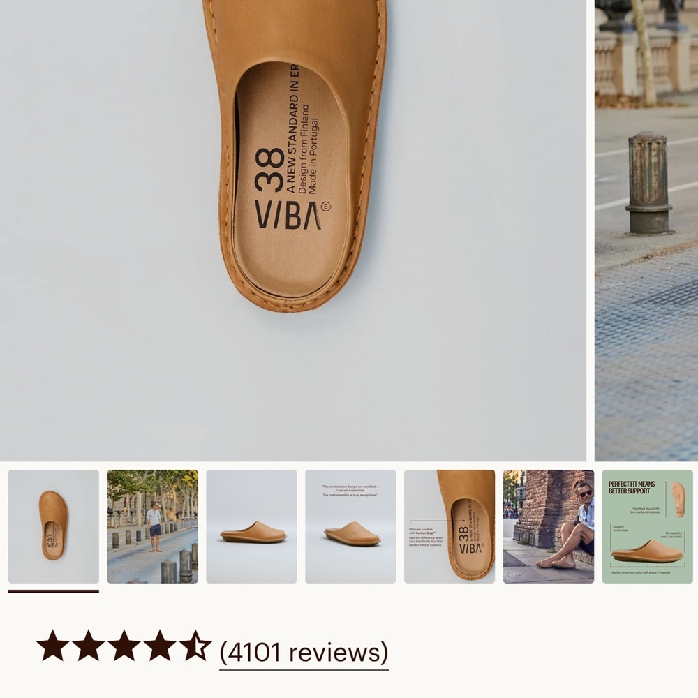 VIBA Tan Women's Flats